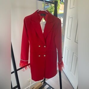 Red Blazer Dress